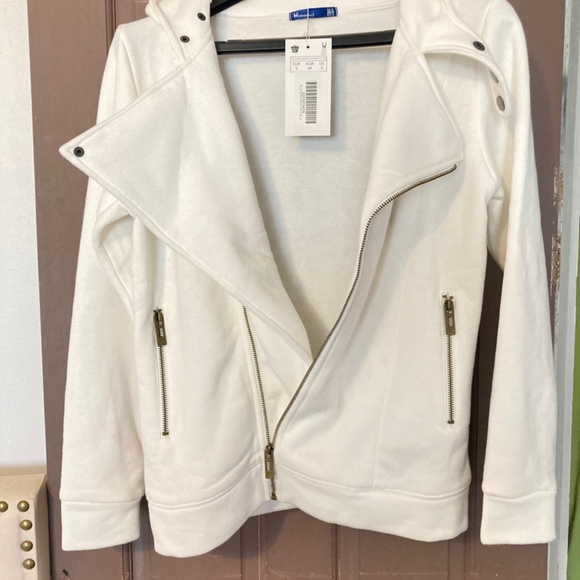 Hoodie, MENS sz Medium in cream NWT - Picture 2 of 7